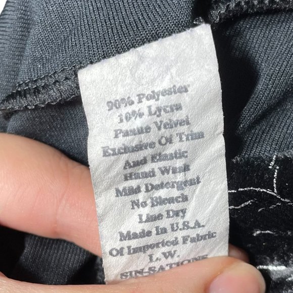 Metallic Velvet Choker Dress M Lightning Silver Crushed A-Line Cutout Skater - Picture 11 of 14